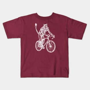 SEEMBO Devil Cycling Bicycle Bicycling Biker Biking Fun Bike Kids T-Shirt